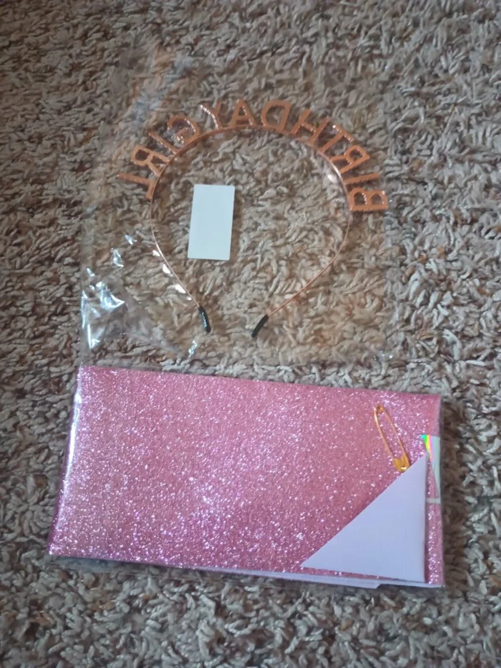 NEW birthday girl sash and tiara set